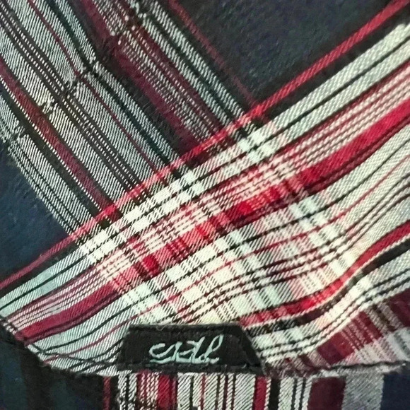 Coastal Pearl Snap Men’s Western Shirt Size Large - Picture 5 of 6